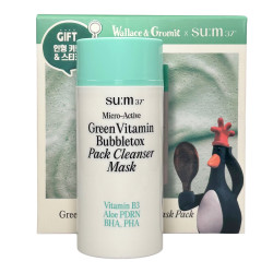 Кислородная маска для лица 100 ml Green Vitamin Bubbletox Mask Pack Su:m37