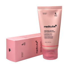 Маска-плёнка для сияния кожи лица PDRN Pink Coffeine Night Wrapping Mask Medicube