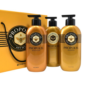 Набор очищающих средств для ухода за волосами и телом Propolis Gift Set  Elastine&Veilment