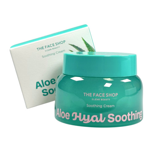 Крем для лица успокаивающий Aloe Hyal Soothing Cream The Face Shop Крем для лица успокаивающий Aloe Hyal Soothing Cream The Face Shop