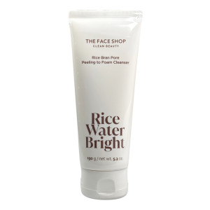 Пилинг-гоммаж для лица Rice Bran Pore Peeling to Foam Cleanser Rice Water Bright The Face Shop