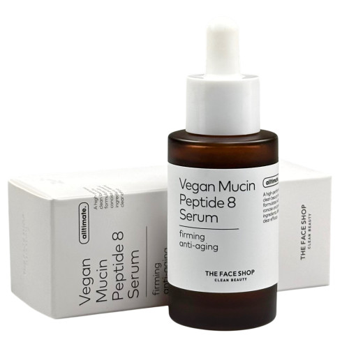 Сыворотка для лица с пептидами и муцином конопли Vegan Mucin Peptide 8 Serum The Face Shop Сыворотка для лица с пептидами и муцином конопли Vegan Mucin Peptide 8 Serum The Face Shop