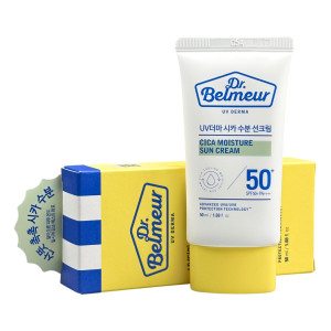 Солнцезащитный крем для чувствительной кожи лица Dr.Belmeur Cica Moisture Sun Cream SPF50+PA++++ The Face Shop