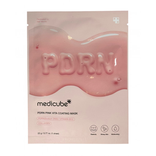 Маска-салфетка для лица PDRN Pink Vita Coating Mask Medicube Маска-салфетка для лица PDRN Pink Vita Coating Mask Medicube