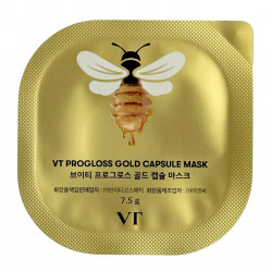 Капсульная маска для лица питательная Progloss Gold Capsule Mask VT Cosmetics