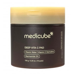 Тонер -пэды для лица с витамином C питание и яркость Deep Vita C Pad Medicube