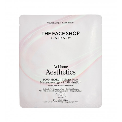 Маска для лица гидрогелевая Aesthetics PDRN Hyalu11 Collagen Mask The Face Shop