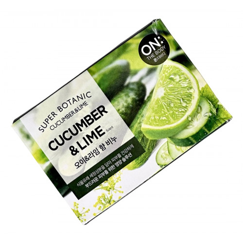 Мыло для лица и тела Cucumber&Lime Super Botanic Mild Soap On:The Body