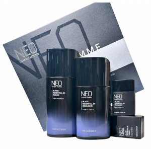 Набор для лица мужской уход Neo Classic Homme Black Essential 80 Set The Face Shop