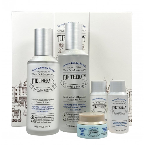 Набор увлажняющих средств для ухода за лицом The Therapy Hydrating Special Gift Set The Face Shop