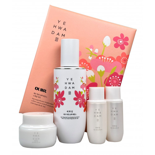 Набор по уходу за лицом Yehwadam Jeju Magnolia Brightening Serum Special Set The Face Shop