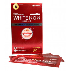 Полоски отбеливающие для зубов Claren White Now Whitening Strip Perioe