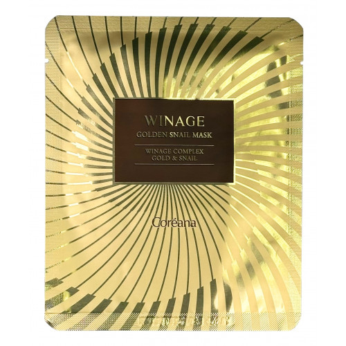 Маска-салфетка для лица Winage Golden Snail Mask Coreana