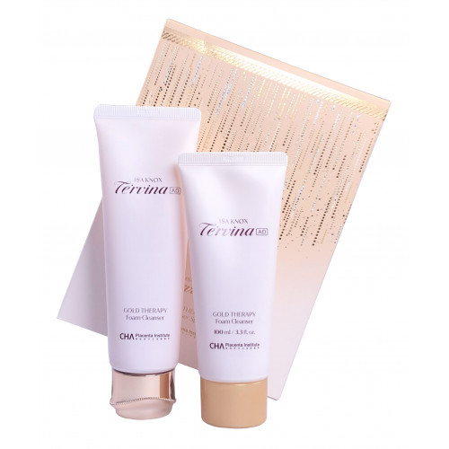 Пенка для умывания антивозрастная Te'rvina Gold Therapy Foam Cleanser Special Set Isa Knox