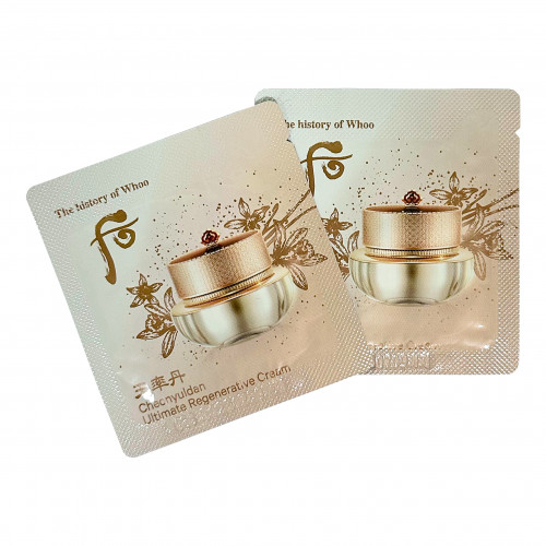 Крем для лица (пробник) Cheonyuldan Ultimate Regenerative Cream The history of Whoo