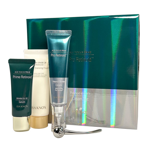 Крем для кожи вокруг глаз укрепляющий в наборе Age Focus Prime Pro-Retinoid Polynoid Wrinkle Cream Set Isa Knox