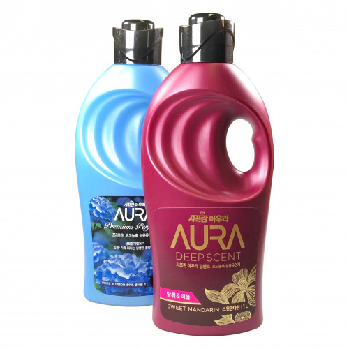 Кондиционер для белья парфюмированный Shafran Aura Premium Perfume Ultra-Concentrated Fiber Softener LG H&H