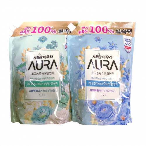 Кондиционер для белья парфюмированный Shafran Aura Perfume Ultra-Concentrated Fiber Softener LG H&H