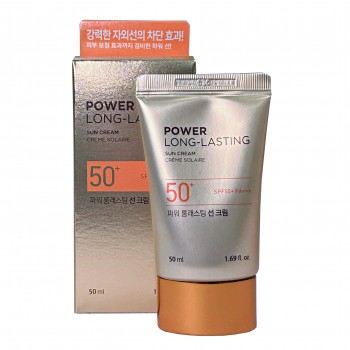 Крем солнцезащитный для лица Power Long-Lasting Sun Cream SPF50+/PA+++ The Face Shop