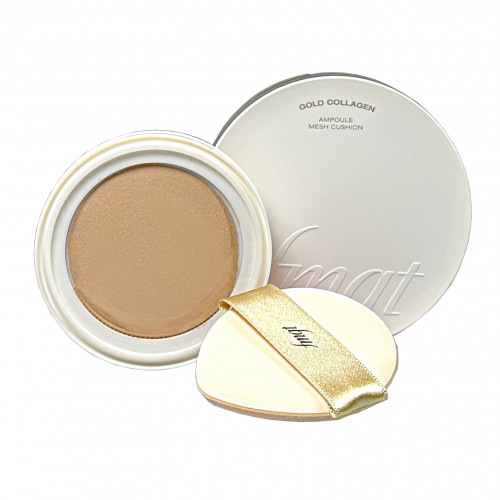 Кушон Меш тональный крем с коллагеном Gold Collagen Ampoule Mesh Cushion The Face Shop