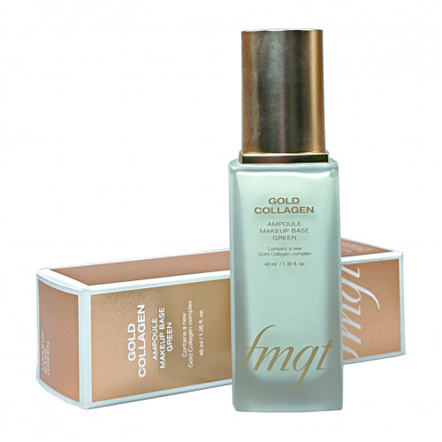 Основа под макияж с коллагеном NEW Gold Collagen Ampoule Make-Up Base Green The Face Shop