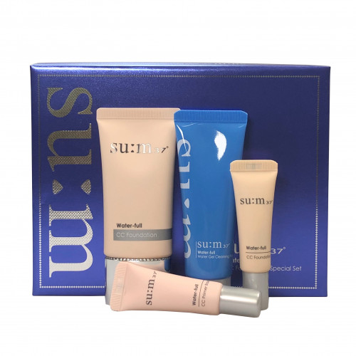Тональный CC-крем Water-Full CC Foundation Special Set SU:M37