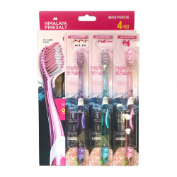 Зубные щетки (4шт) Toothbrush Himalaya Pink Salt Perioe