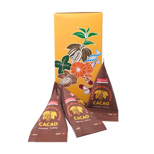Скраб для лица Black Sugar Facial Scrub Cacao Purederm
