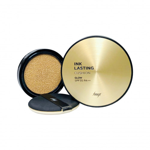 Кушон с легким мерцанием Lasting Cushion Glow SPF 35 PA++ The Face Shop