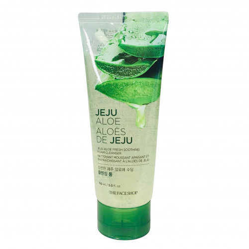 Гель-пена для умывания Jeju Aloe Fresh Soothing Foam Cleanser The Face Shop