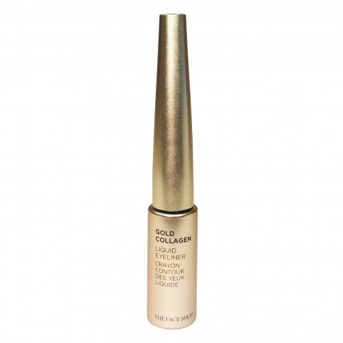 Подводка жидкая для глаз Liquid Eye Liner Gold Collagen The Face Shop
