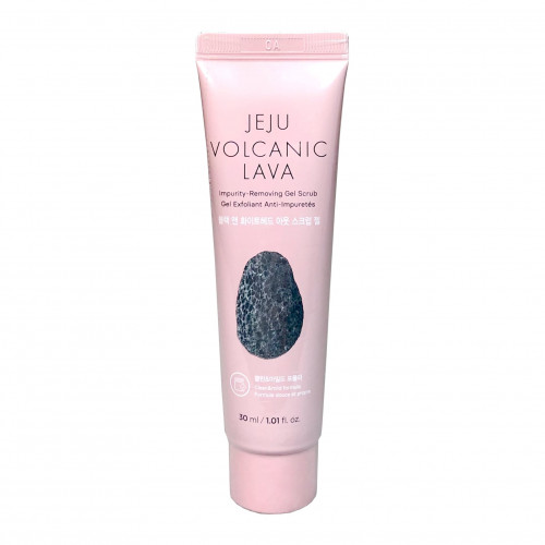 Гель-скраб для Т-зоны лица Jeju Volcanic Lava Impurity Removing Gel Scrub The Face Shop