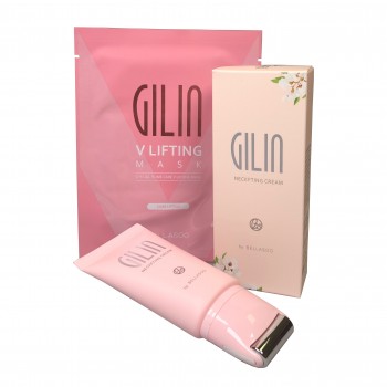 Крем для шеи с массажным роллером Gilin Neck Lifting Roller Cream Bellasoo