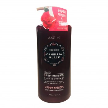 Лечебный бальзам-ополаскиватель для волос Camellia Black Treatment Elastine