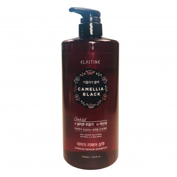Шампунь лечебный Camellia Black Hair Shampoo Elastine