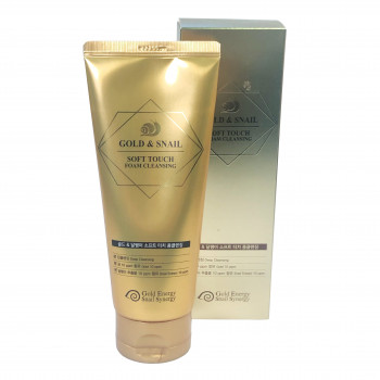 Пена для умывания с экстрактом слизи улитки Gold Snail Soft Touch Foam Gess