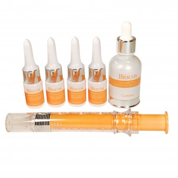 Набор ампульных средств Biocos Luminous Effect Collagen Vitamin C Powder Ampoule Set Coreana