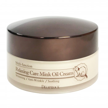 Крем для лица питательный  Relaxing Care Mink Oil Cream Deoproce