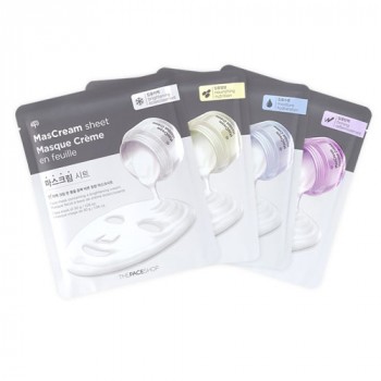 Маска-салфетка для лица Intense Mascream Sheet The Face Shop